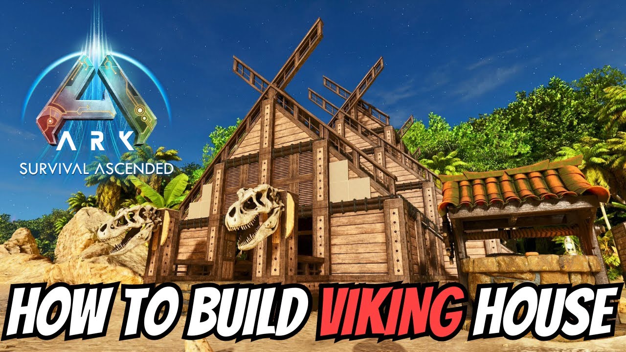 Simple Viking House Base - Ark Survival Ascended Build Tutorial - YouTube