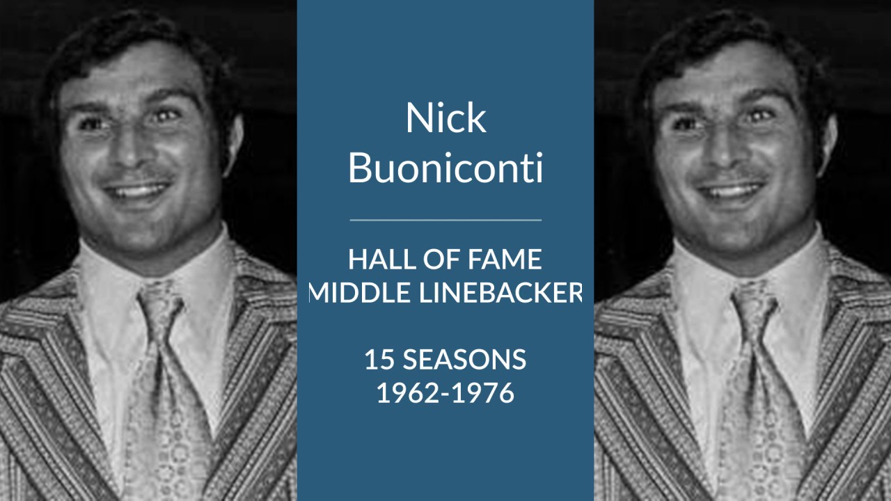 Nick Buoniconti: Hall of Fame Football Middle Linebacker - YouTube