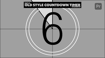 Create an OLD STYLE COUNTDOWN TIMER in Premiere Pro