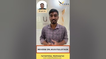 Java fullstack student review | V Cube Software Solutions Pvt Ltd  Kphb ,Hyderabad