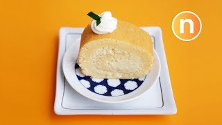 Durian Swiss Roll Cake |  榴莲瑞士卷 | Durian Cake Recipe [Nyonya Cooking]