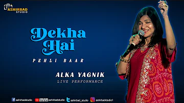 Dekha Hai Pehli Baar -| Saajan | Alka Yagnik Live Performance