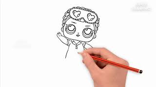 How To Draw Lol Doll B B Bop Lol Surprise Retro Club Drawing And Coloring For Kids
