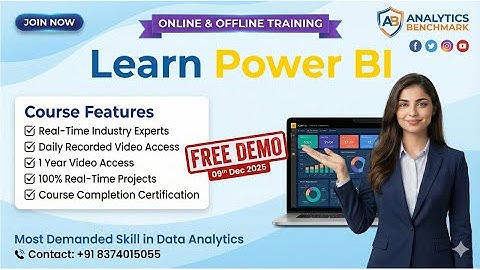 Data Analysis Using Power BI – Free Demo Session|📱 Call or WhatsApp for Course Enrollment:8374015055
