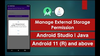 Manage External Storage Permission | Android Studio | Java