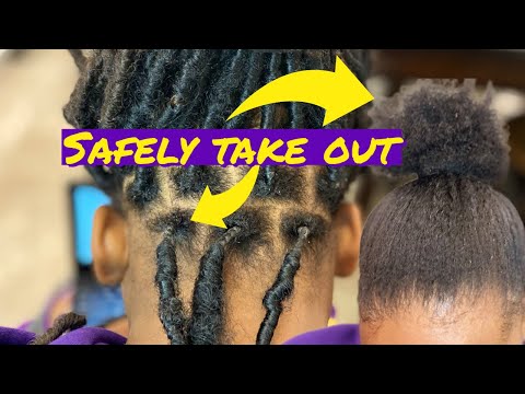 How to take down individual wrapped crochet locs|FAST and EASY🥰