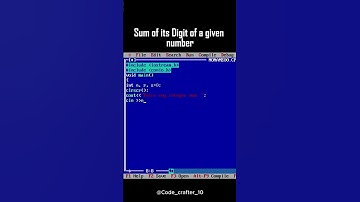 Find the Sum of Digits of a Number #cpp#coding#cplusplus#learncoding #cppforbeginners#cpptutorial