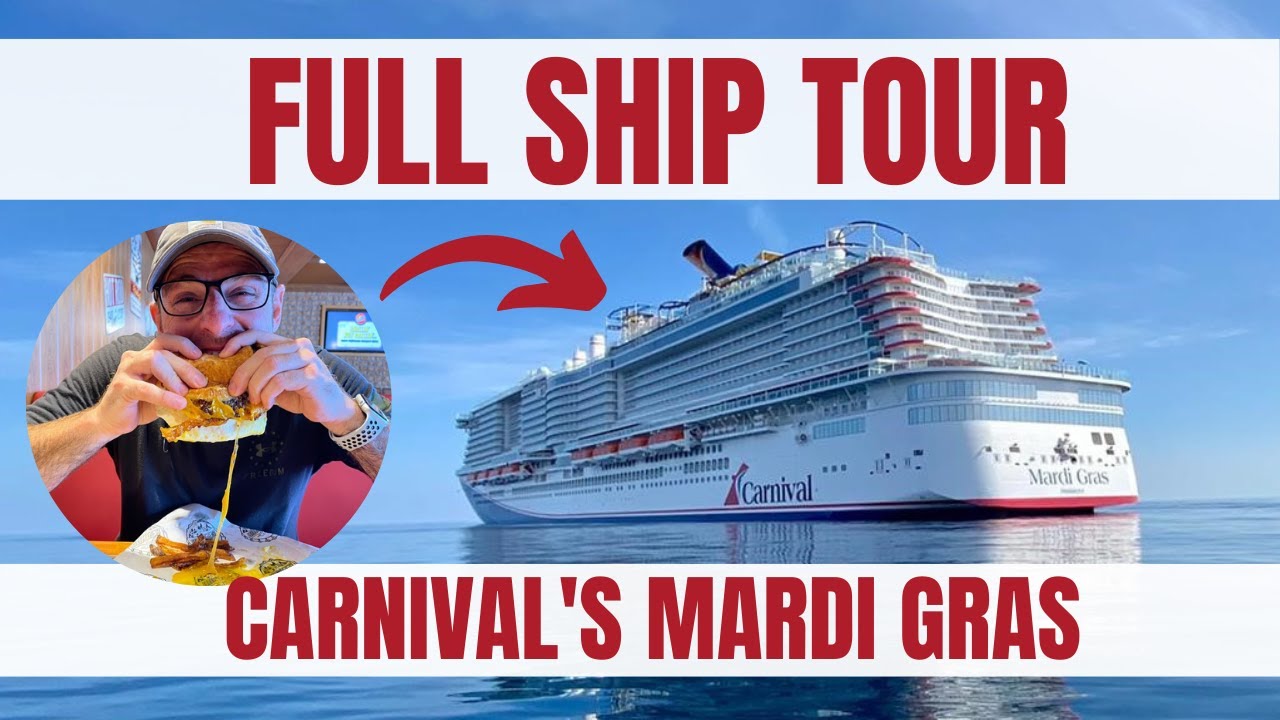 Explore Carnival's Mardi Gras Cruise Ship Full Tour & Review
