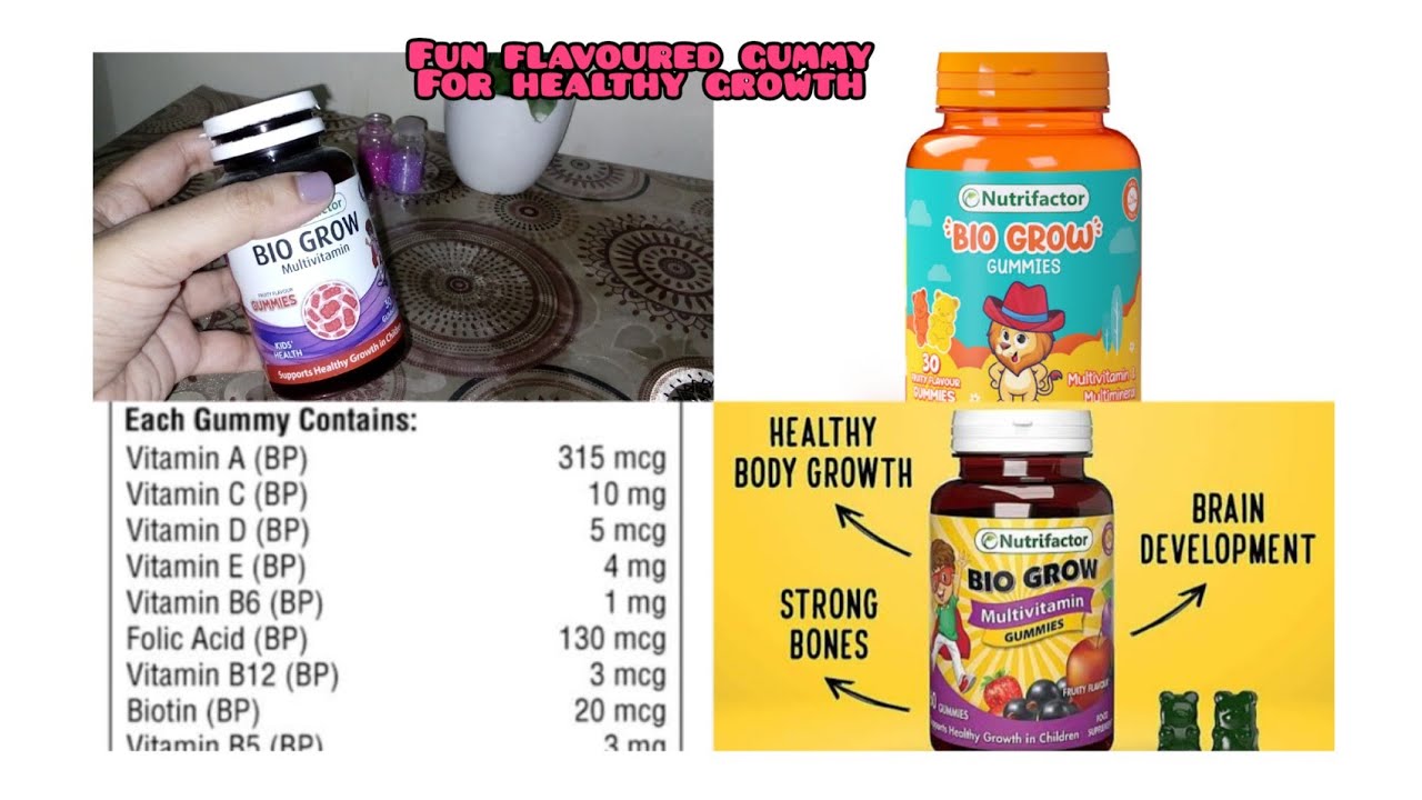 Review of bio grow multivitamin gummies 2023|nutrifactor best kids gummies