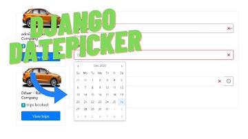 Datepicker with Django (please use earphones if audio is unclear)