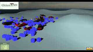 OrionX3D, Ogre3D 2.1b, Newton Dynamics 3.14b Basic world Raycast Vehicle 2015