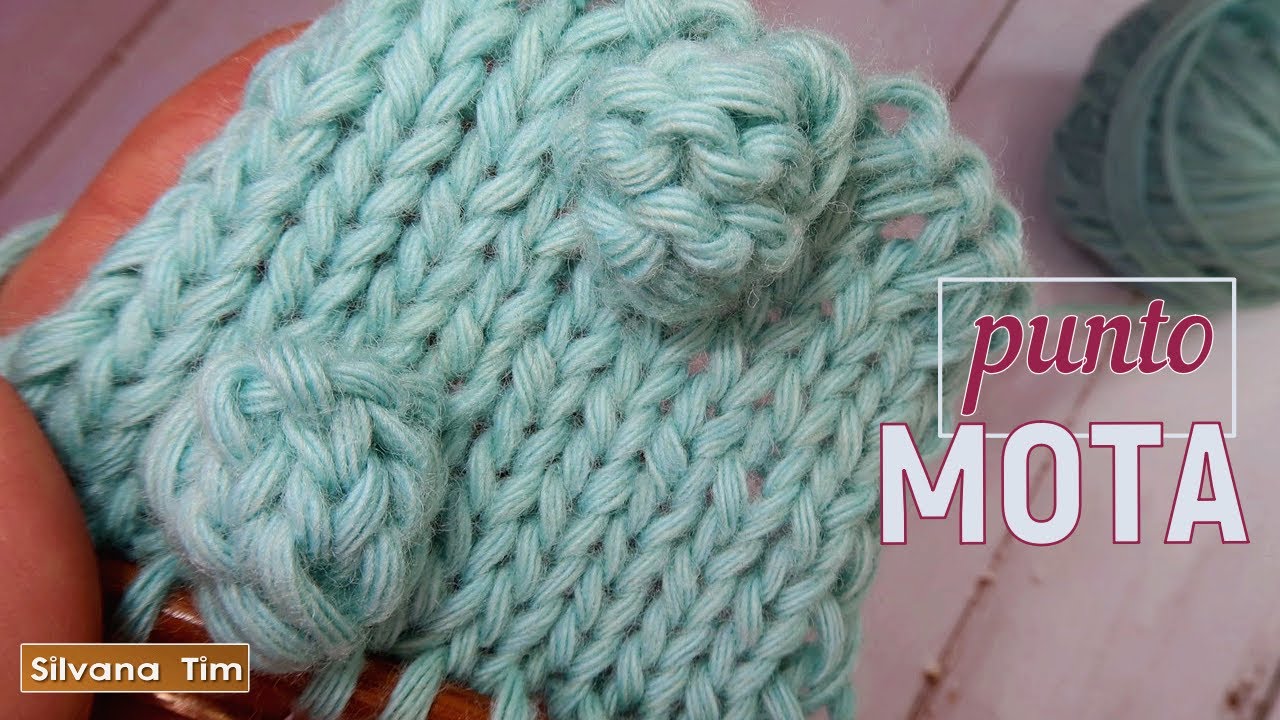 Cómo Tejer punto MOTA / BODOQUE o POPCORN a dos agujas paso a paso - 2 opciones