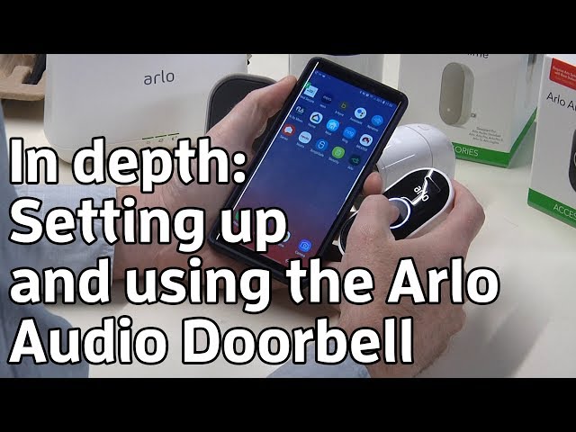 arlo audio doorbell install