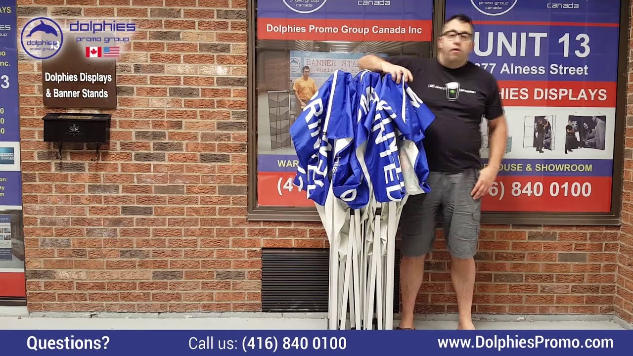 Custom Printed 10x10 ft TENT - SHOWCASE and SETUP Video Instructions