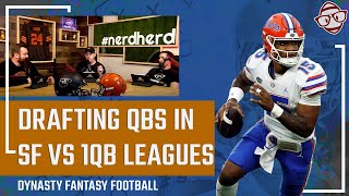 Drafting Rookie QBs in Superflex vs 1QB Leagues | Dynasty Fantasy Football