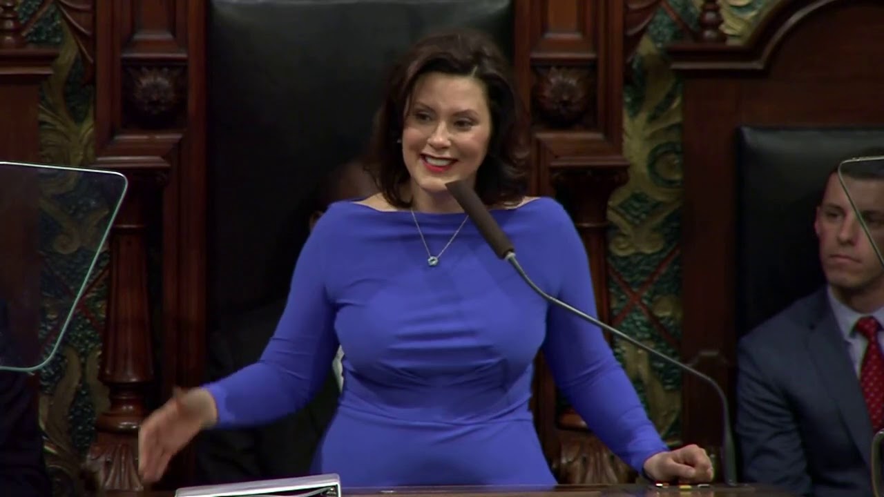 Gretchen Whitmer said she is establishing a statewide goal in which 60 perc...