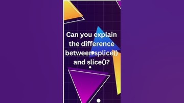 20 Exploring Array Manipulation: Splice vs. Slice |  #mastering #javascript #array #react