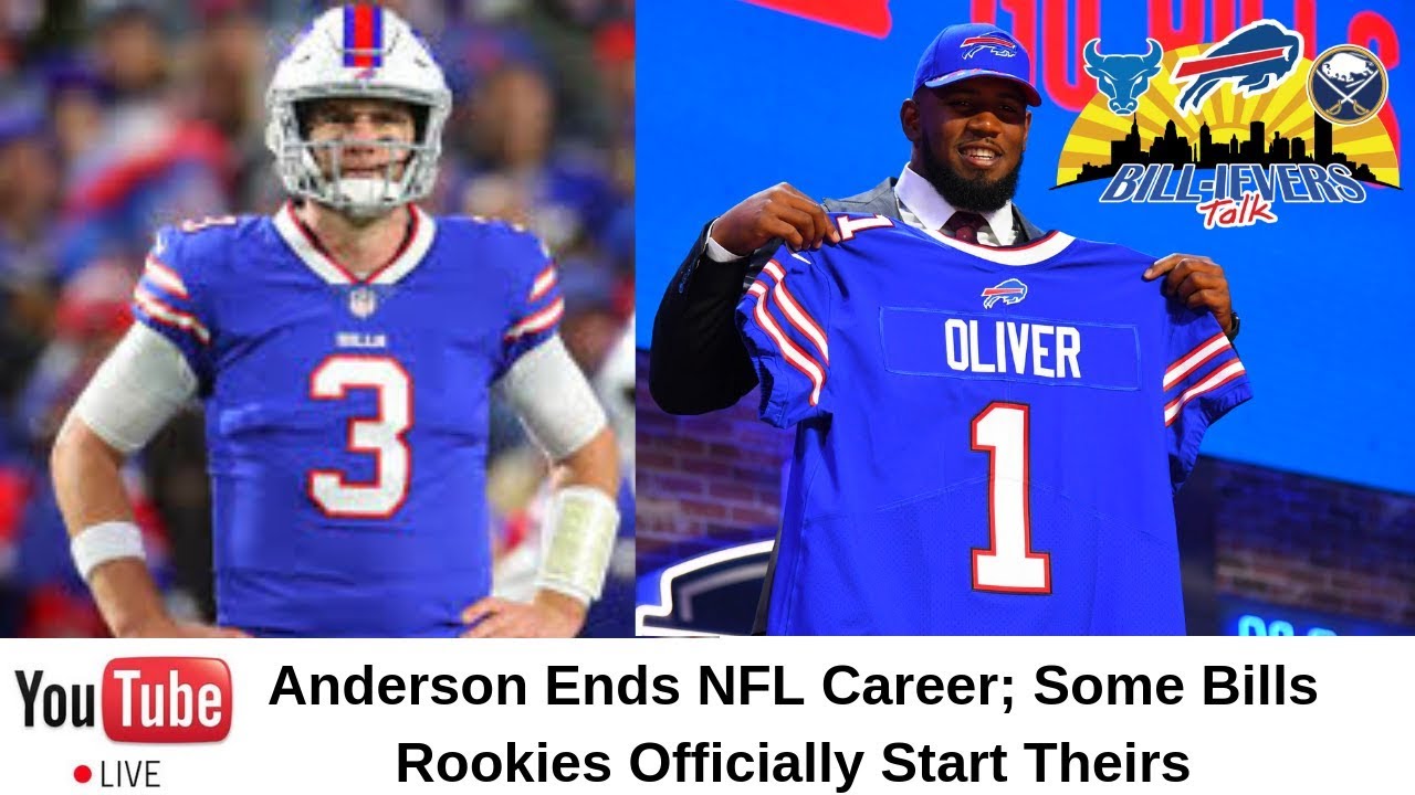 Breaking: Derek Anderson Retires; Bills Rookies Sign - YouTube