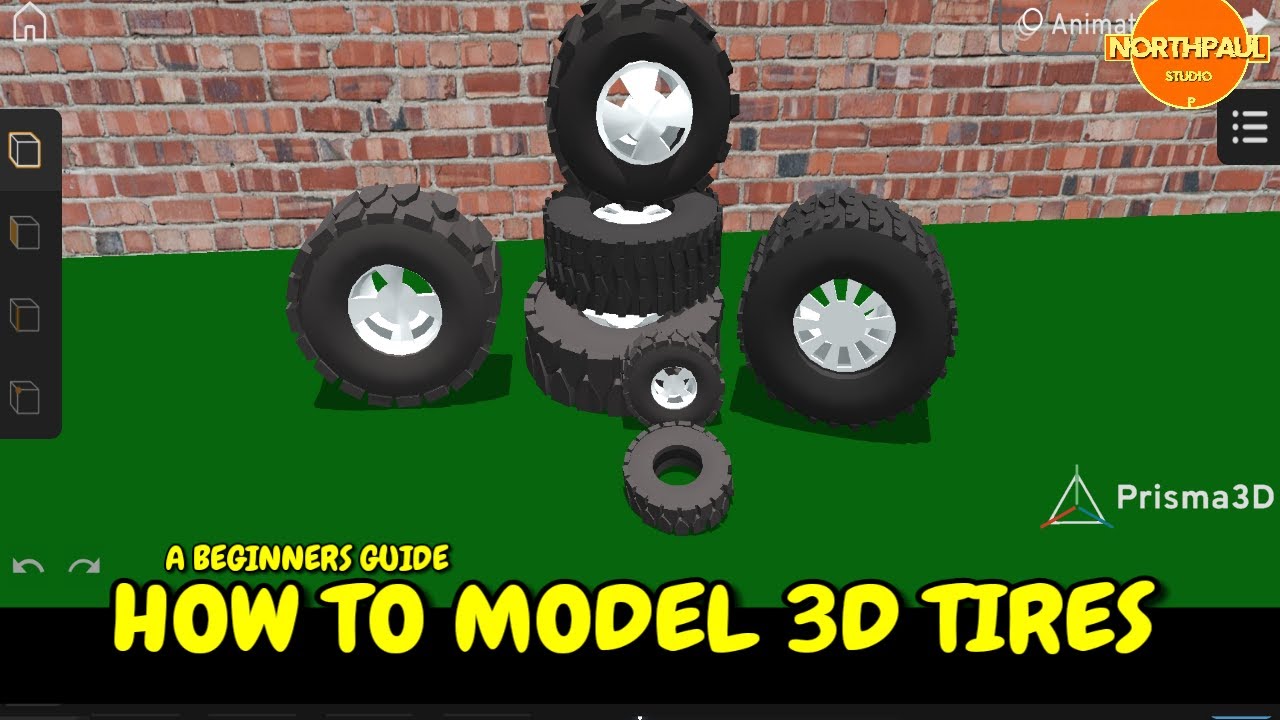 HOW TO MODEL 3D TIRES IN PRISMA3D | BEGINNERS GUIDE