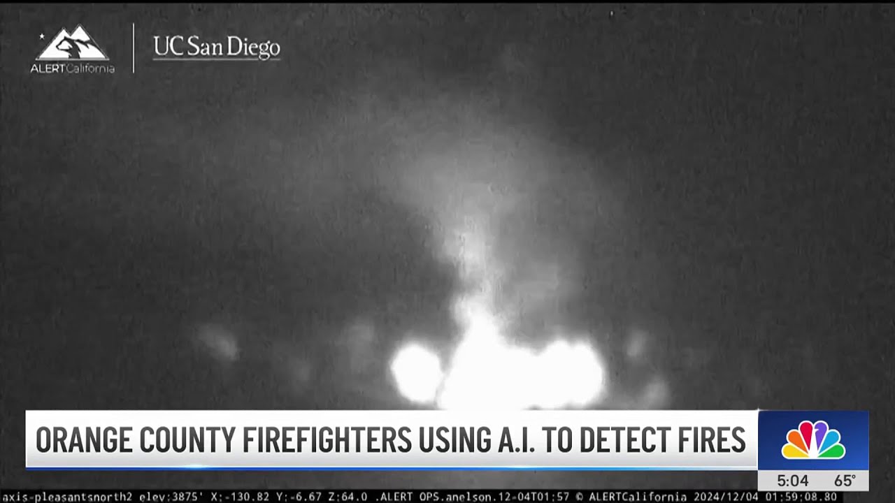 Orange County firefighters use AI to detect brush fire - YouTube