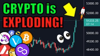Bitcoin & Crypto EXPLODING!!! (Best Altcoins YOU Need to Watch) [Vechain, Polygon, Avalanche News]