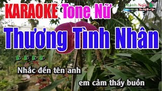 Video thumbnail of "Thương Tình Nhân Karaoke 9587 | Tone Nữ - Nhạc Sống Thanh Ngân"