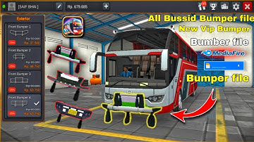 How to all Bussid new Bumper file in Bus Simulator Indonesia 😱