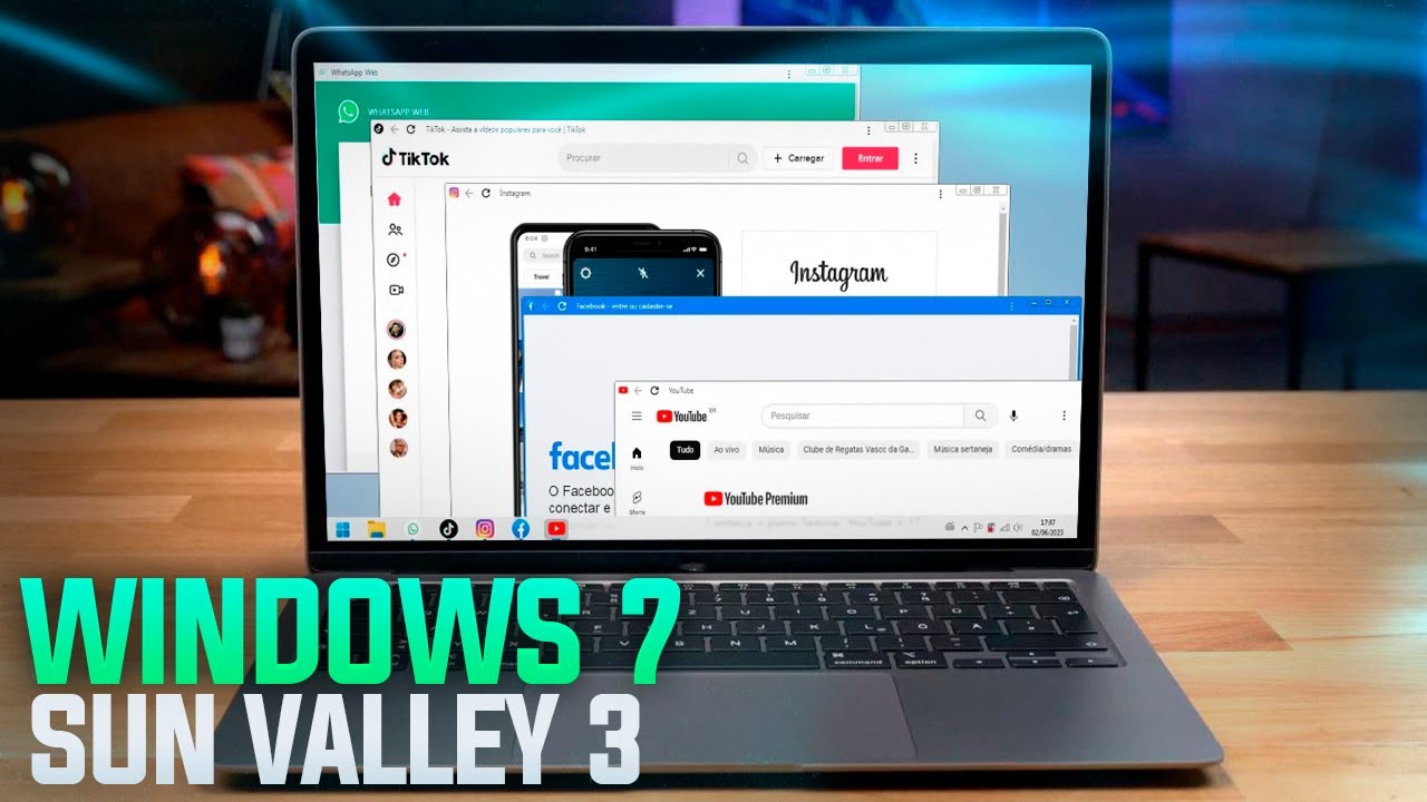 WINDOWS 7 Sun Valley 3 | RÁPIDO | OTIMIZADO PARA PC FRACO E PC GAMER🔥 ...