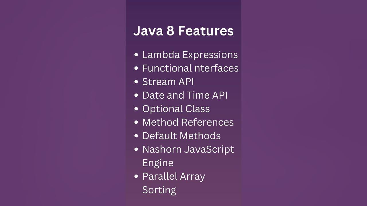 Top Java Interview Question | Java 8 features - YouTube
