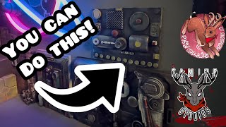 PAINTING a Trash Bashed Sci-Fi DIORAMA panel & Chill! #noai #kitbash #diorama #diyart 
