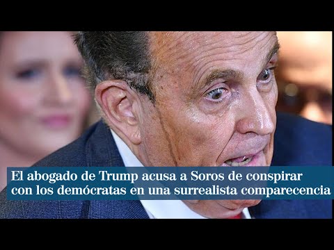 El abogado de Trump suda tinta (literalmente) para defender las acusaciones de fraude de Trump