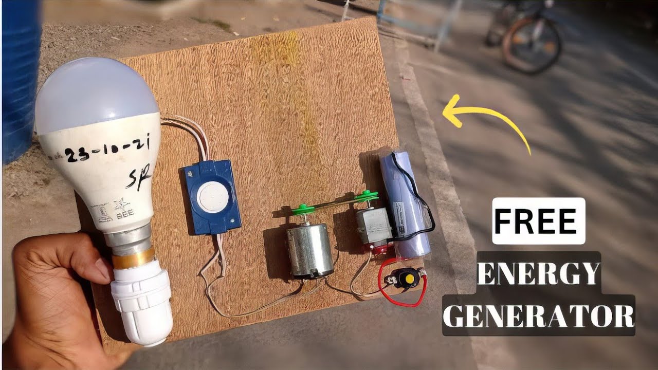 How To Make A Free Energy Generator | DC Motor Se Mini Energy Generator ...