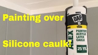 How to paint over silicone caulk