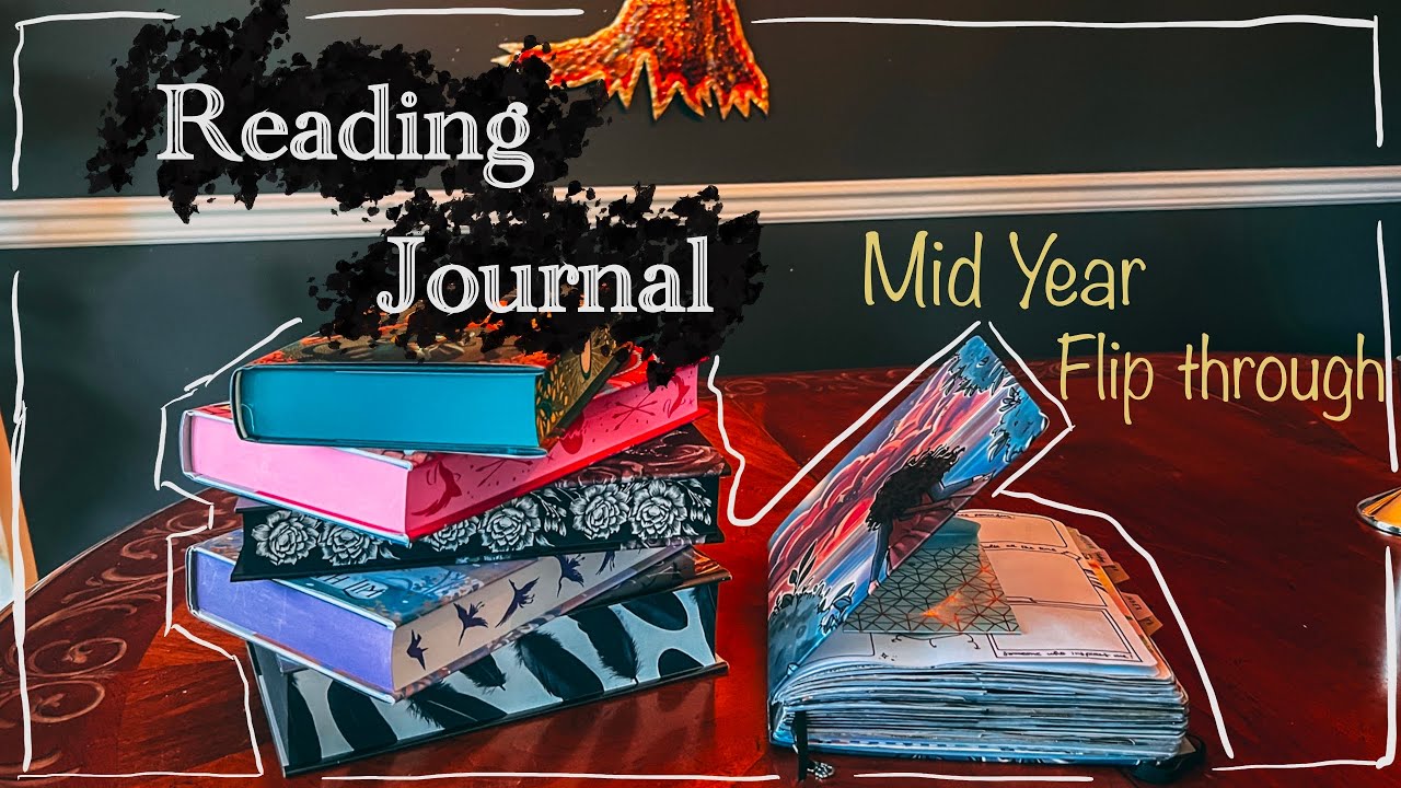 2022 Mid Year Reading Journal Flip Through | 36 book spreads + annual spreads