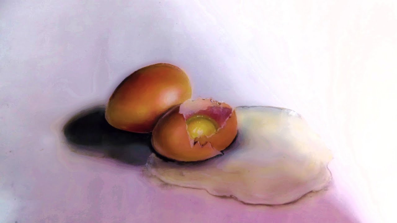 Broken eggs drawing realistic artwork egg realistic drawing YouTube