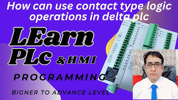 how can use contact type logic operations in delta plc