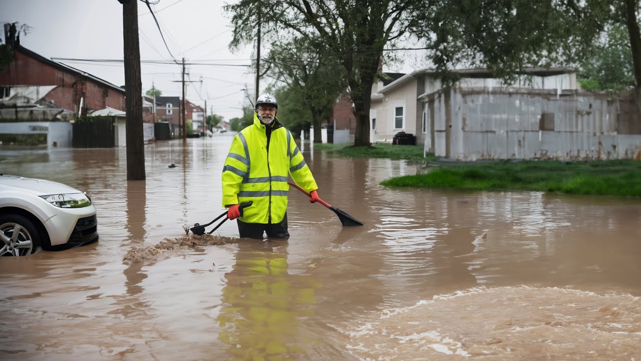 Flash Flood Street Drain Rescue Operation Unclogging in Action - YouTube