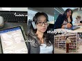 Study vlog  realistic uni days in my life book haul self care routine  studying