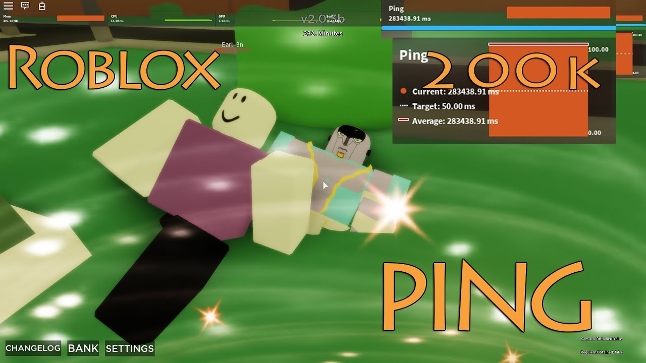 High Ping Over 200k In A Bizarre Day Roblox Youtube - roblox 0 ping