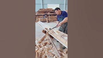 Splitting wood processing process sharing - good tools can improve the efficiency of doing things