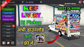 How To Add KGF Dj Livery In Dj Pickup Game ࡆࡆ Bus Simulator Indonesia Mein Dj Pickup Game 2022 screenshot 4
