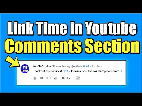 Video: How to Link a Specific Time in a YouTube Video in the Comments