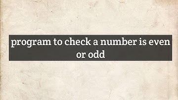 C Programming- Program to Check Even / ODD number