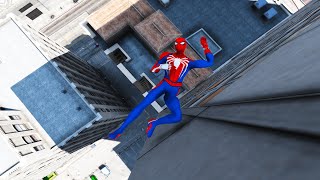 GTA 5 Ragdolls SPIDERMAN Jumps/Fails in 4K 60FPS # (Euphoria Physics) 81