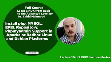 Lecture 10| Install PHP, MYSQL, EPEL Repository, Phpmyadmin support in Apache in LINUX/Centos/Debian