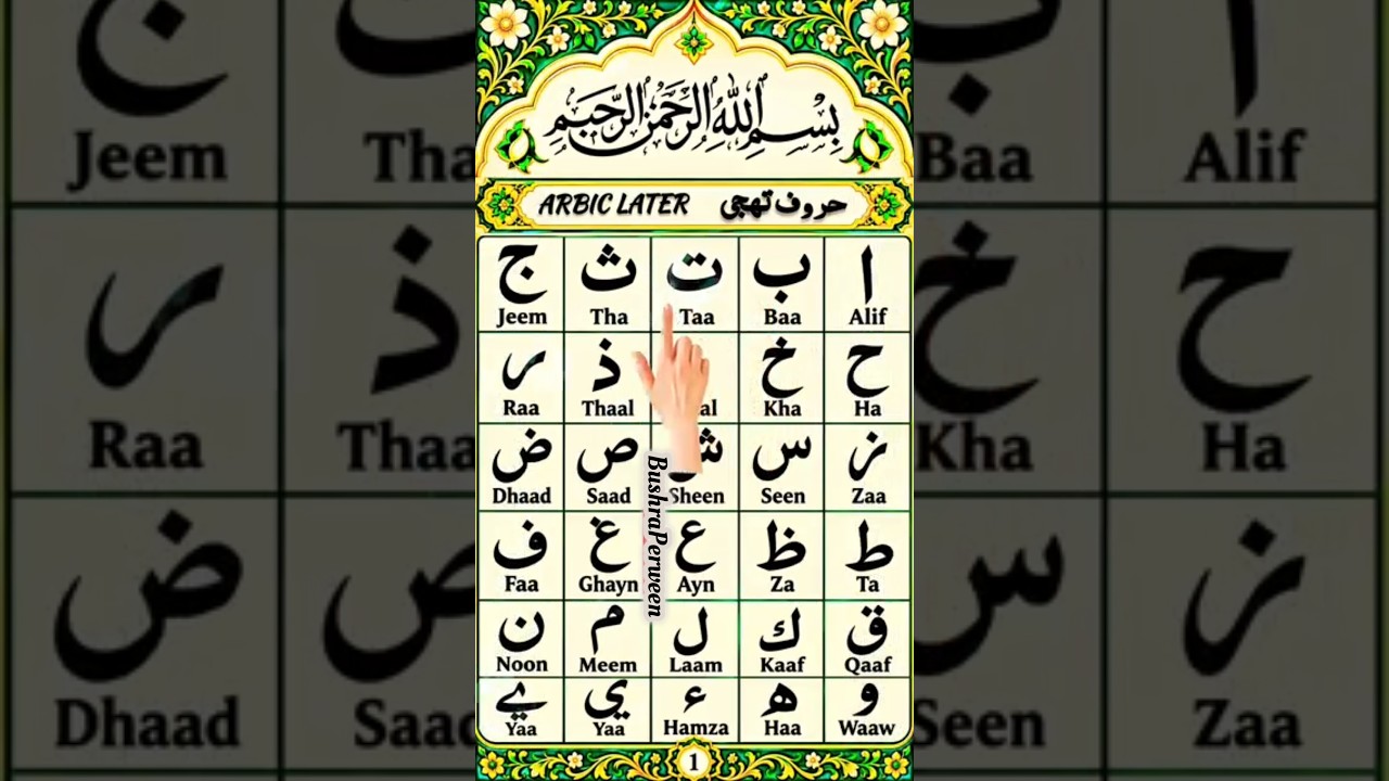 Letters Alifun Baa taaun saa | Beautiful Recitation of Arabic Letters #madniqaida​ #shorts​