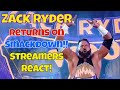 Streamer Reagieren Zack Ryder Kehrt Zu SmackDown Zurück Wwe Smackdown Wrestling
