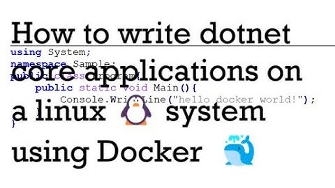 Run .NET 8 on Linux with Docker | No SDK Install Needed Locally!