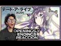 🔥Músico REACCIONA a openings y endings de Date A Live🔥