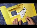 鳩サブレーの紙袋が捨てられなかったから切り抜いて作ってみました？！